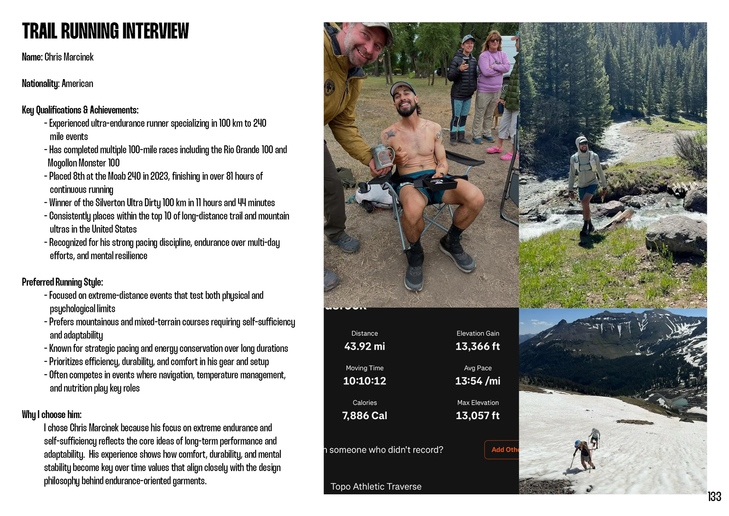 Running interview
