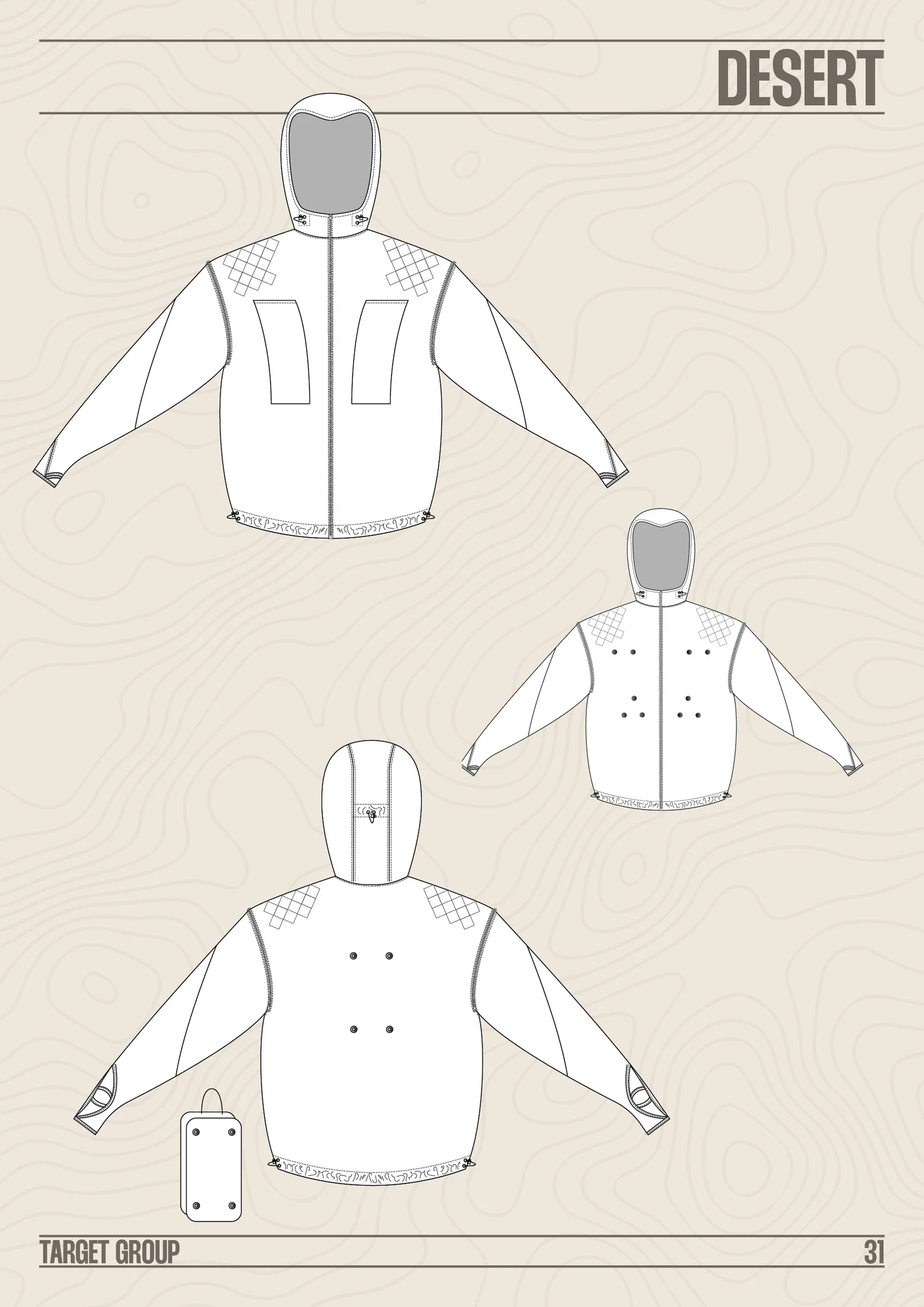 Desert jacket flat