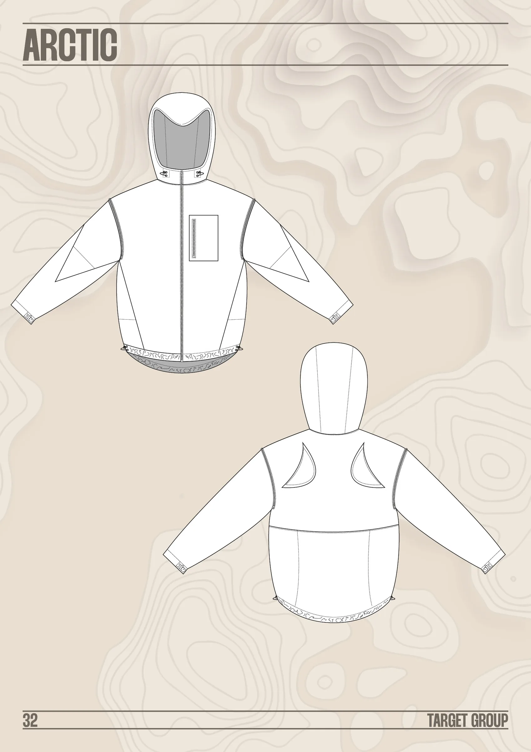 Arctic jacket flat