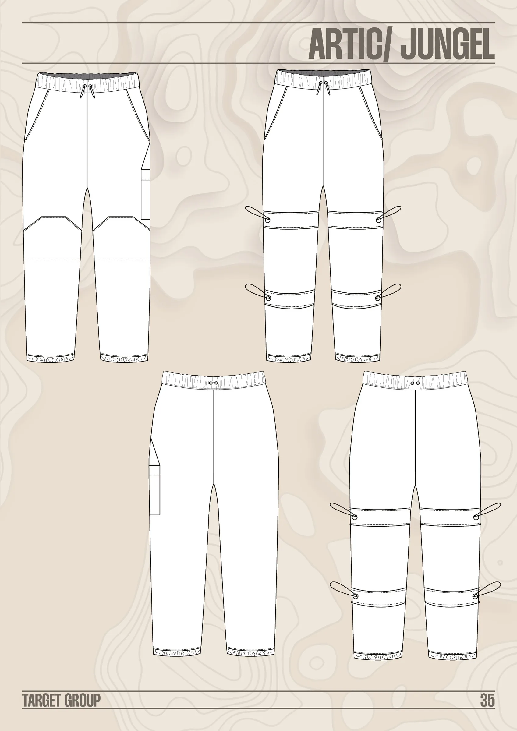 Arctic pants flat